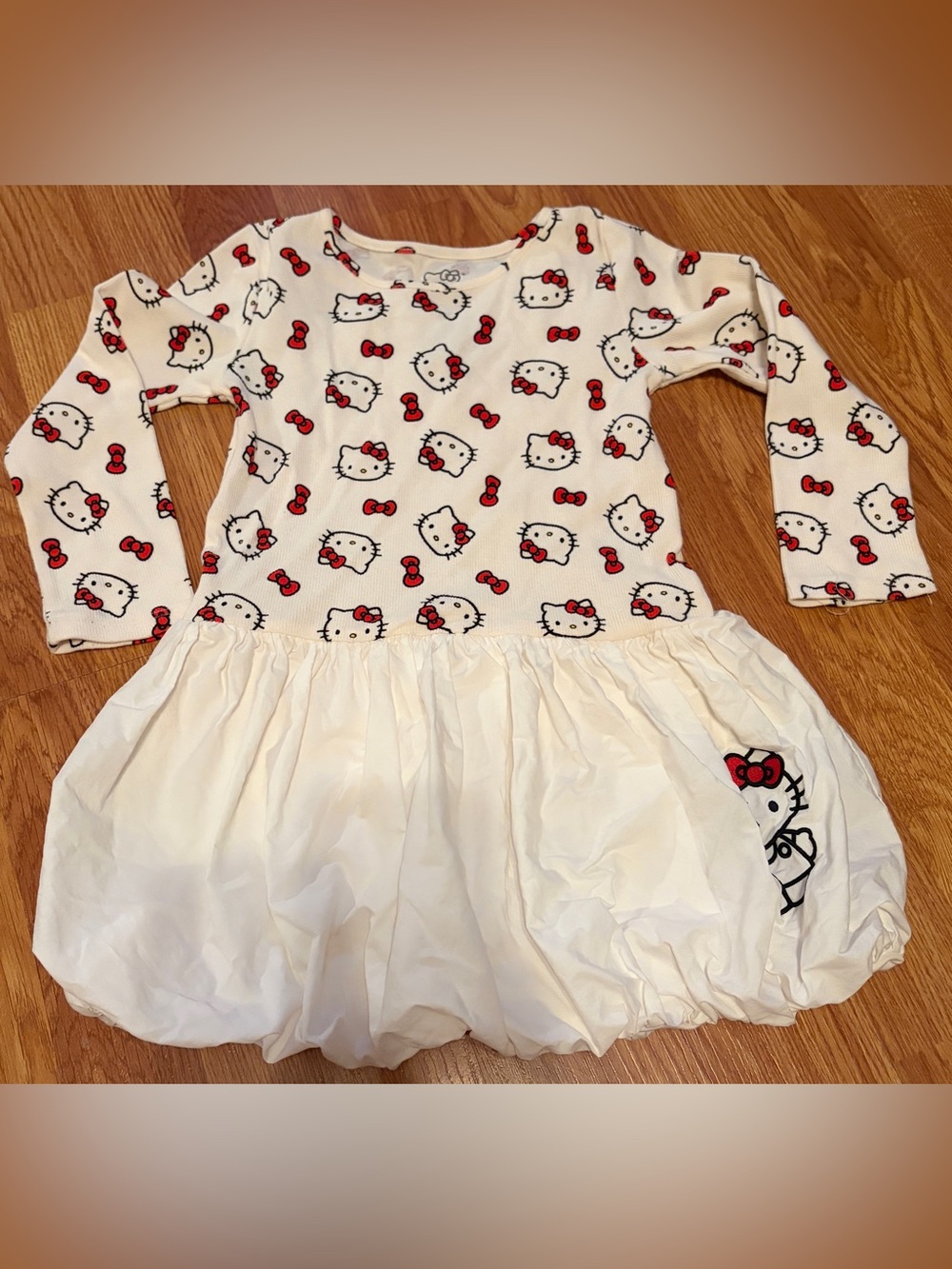 Hello Kitty Sanrio Girls Bubble Skirt Dress Size 5T